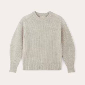 Everlane Cocoon Crew in Alpaca | Women's M | Almond | NWOT